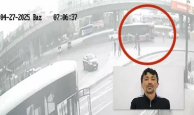 “20 Yanvar” dairəsində özünü maşınların qarşısına atan şəxs saxlanıldı - FOTO