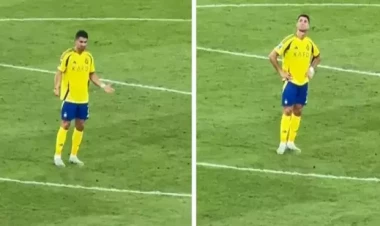 Ronaldodan qəribə hərəkətlər - VİDEO