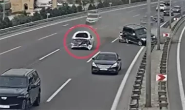 Aeroport yolunda ağır qəza - VİDEO