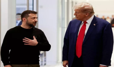 Tramp Zelenski ilə görüşdü