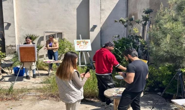 Mərdəkanda “Açıq səma altında” adlı plener baş tutdu - FOTO