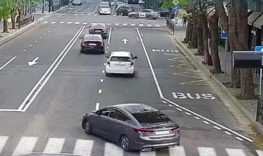 Daha bir küçədə xüsusi hərəkət zolağı təşkil edildi - FOTO