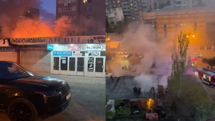 Bakıda daha bir YANĞIN - VİDEO