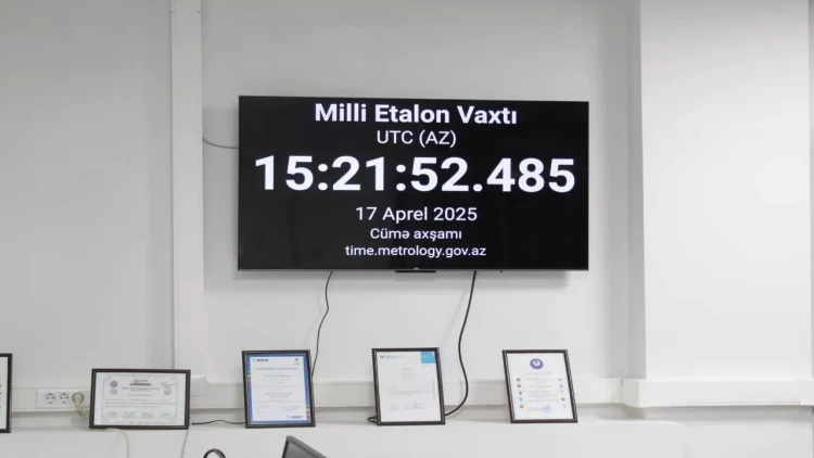 Azərbaycanda Milli Etalon Vaxtı yaradılır - FOTO