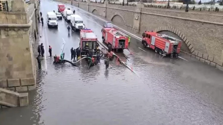 FHN: Sabunçuda tuneldən suyun çəkilməsi işləri yekunlaşıb