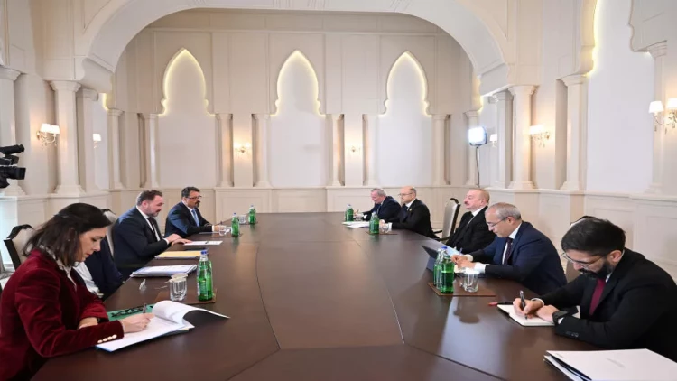 Prezident Avropa İttifaqının enerji və mənzil məsələləri üzrə komissarını qəbul edib - VİDEO