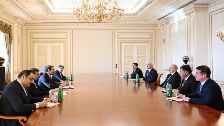 İlham Əliyev İran Prezidentinin siyasi məsələlər üzrə müşavirini qəbul edib - VİDEO - FOTO