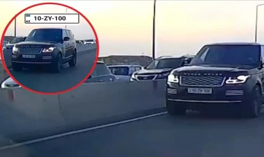 Yarım milyonluq avtomobil ilə riskli manevrlər edən sürücü SAXLANILDI