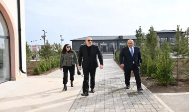 Prezident və birinci xanım Ağdamın Sarıcalı kəndinin birinci mərhələsinin açılışında iştirak ediblər - VİDEO - FOTO