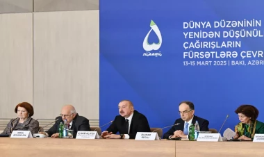 Prezident Forumda erməni diasporunu dəstəkləyən korrupsiyaya uğramış siyasətçilərdən danışıb