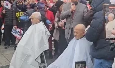 Prezidentə görə saçlarını qırxdılar - VİDEO