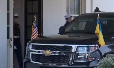 Zelenski Ağ Evi belə tərk etdi - VİDEO