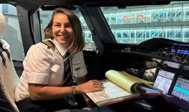 Dünyanın ən böyük təyyarəsini idarə edən ilk türk qadın pilot oldu - FOTO
