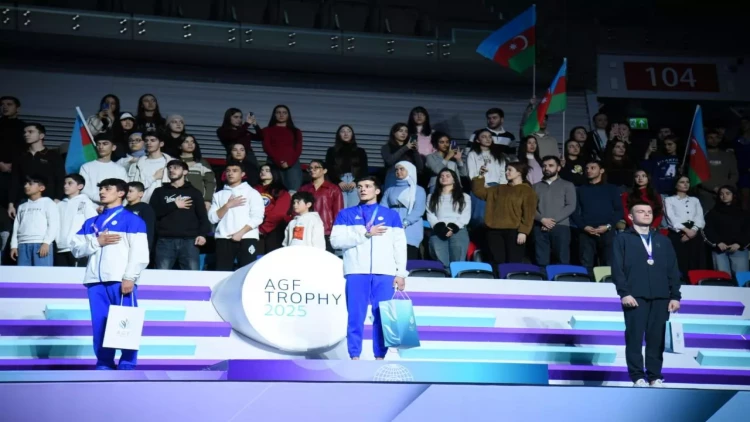 Azərbaycan gimnastları Dünya Kubokunda qızıl və gümüş medallar qazanıblar - FOTOlar