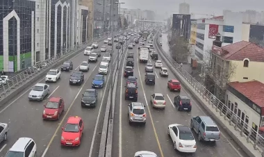 Bu yollarda tıxac var - SİYAHI - FOTOlar