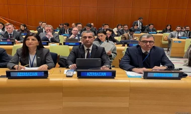 Soltan Məmmədov BMT-nin Baş Qərargahında keçirilən parlament dinləmələrində çıxış edib - FOTO