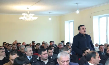 Qobustan rayonunda sahibkarlarla görüş keçirilib - FOTO