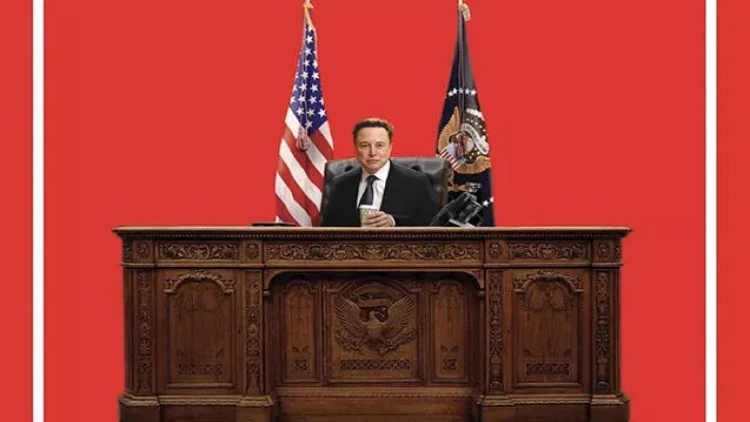 Maskı Trampın kürsüsünə otuzdurdular - FOTO