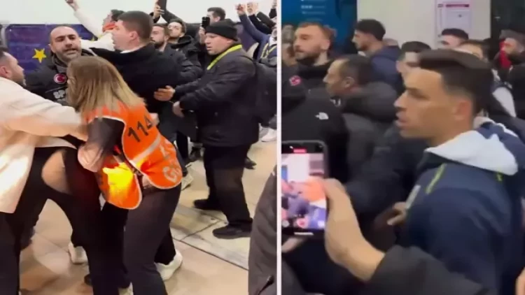 Fənərbağça matçından sonra futbolçular arasında əlbəyaxa dava - VİDEO