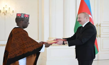 Prezident İlham Əliyev Umar Kandenin etimadnaməsini qəbul edib - VİDEO - FOTO