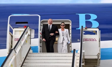 Prezident İlham Əliyev Milan şəhərinə gedib - VİDEO - FOTO