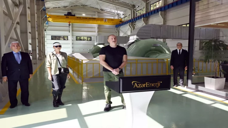 İlham Əliyev və Mehriban Əliyeva Kəlbəcərdə “Yuxarı Vəng” SES-in açılışında iştirak ediblər - VİDEO - FOTO