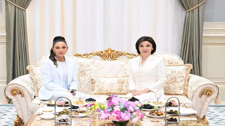 Azərbaycanın və Özbəkistanın birinci xanımları Daşkənddə görüşüblər - VİDEO - FOTO