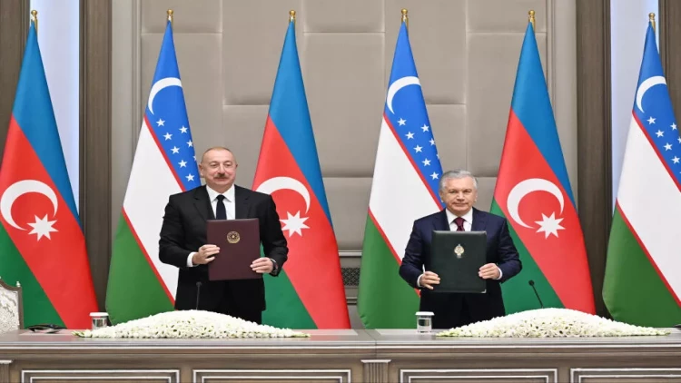 Azərbaycan-Özbəkistan sənədləri imzalanıb - VİDEO - FOTO