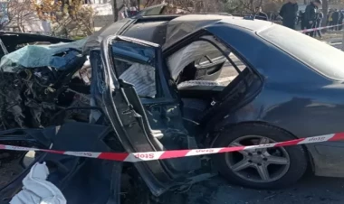 BMW ağaca çırpıldı, sürücü öldü