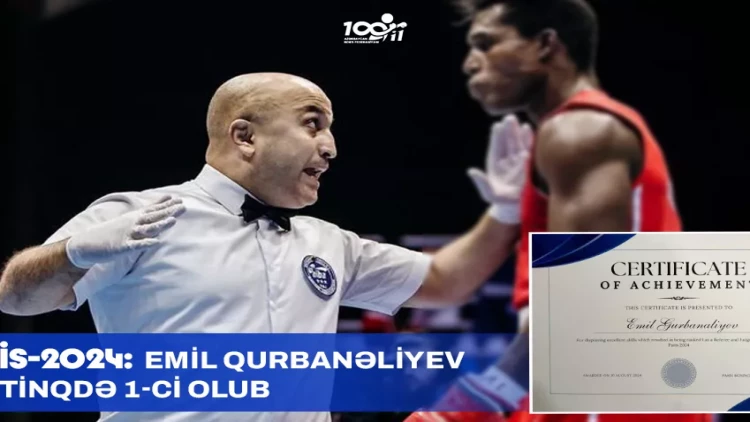 Emil Qurbanəliyev Paris-2024-də ən reytinqli hakim seçilib