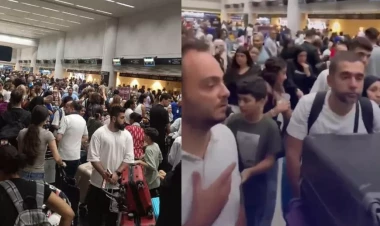 Livandan qaçış başladı - İnsanlar kütləvi şəkildə ölkəni tərk edir - VİDEO