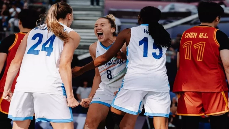 Paris-2024: Yığmamız Çinə qalib gəlib - FOTO