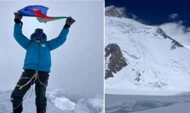 Azərbaycanlı alpinist dünyanın 13-cü zirvəsini fəth etdi