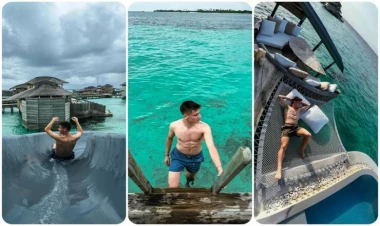 Arda Gülər ​​Maldiv adalarında belə dincəlir - FOTO
