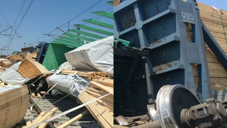 Azərbaycanda relsdən çıxıb aşan qatarla bağlı son VƏZİYYƏT - YENİLƏNİB - FOTO