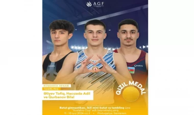 Gimnastlarımız Portuqaliyada 8 medal qazanıblar - FOTO