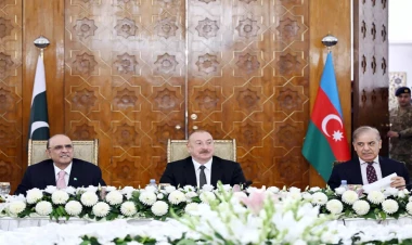 Pakistan Prezidentinin adından İlham Əliyevin şərəfinə dövlət ziyafəti verilib - VİDEO