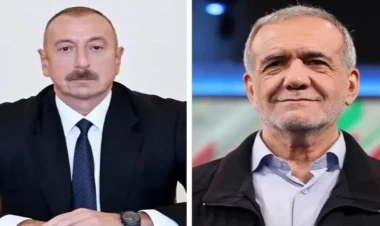 İlham Əliyev Pezeşkianı təbrik etdi