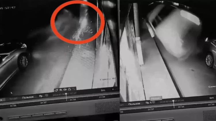 Bakıda ağır qəza: İki avtomobili əzən sürücü maşını aşırdı - ANBAAN GÖRÜNTÜLƏR - VİDEO