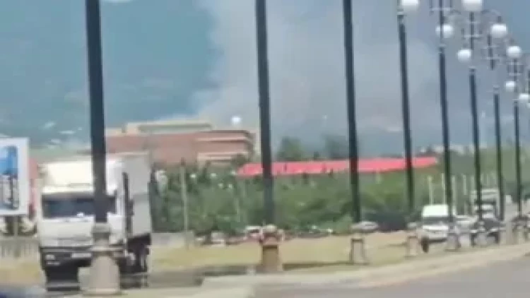 Şəkidə ferma yanır - AÇIQLAMA - VİDEO