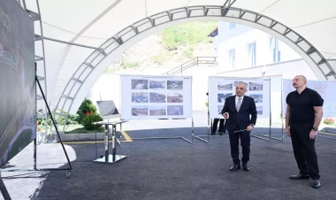 İlham Əliyev Şuşa sutəmizləyici qurğular kompleksinin açılışında iştirak edib - VİDEO - FOTO