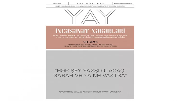 Qrup sərgisi - “Hər şey yaxşı olacaq: Sabah və ya nə vaxtsa”