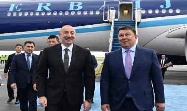 İlham Əliyev Astanaya getdi - VİDEO - FOTO