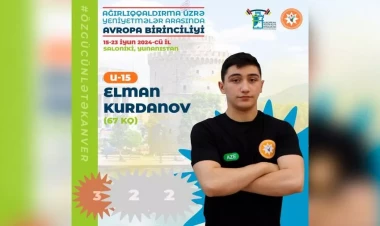 Ağırlıqqaldıranımız Avropa çempionatında 3 medal qazandı
