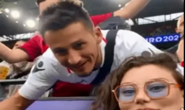 Alban azarkeş azərbaycanlı aparıcını stadionda ÖPDÜ - VİDEO