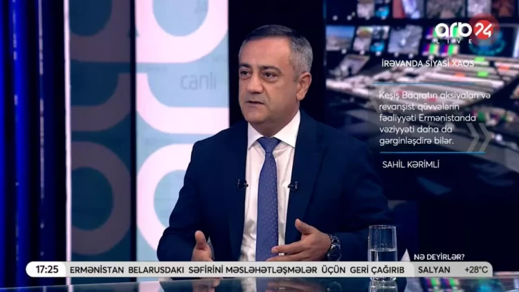 Ermənistanda ciddi siyasi böhran var - Sahil Kərimli - VİDEO