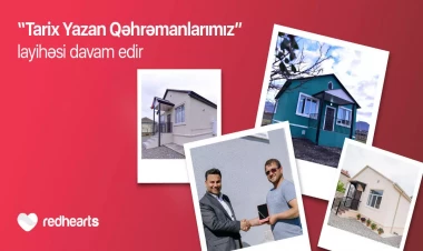 Qırmızı Ürəklər Fondunun şəhid və qazi ailələrinin fərdi yaşayış evləri ilə təmin edilməsi istiqamətində layihəsi davam edir