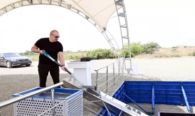 İlham Əliyev Nəmirli kəndinin təməlini qoyub - VİDEO - FOTO