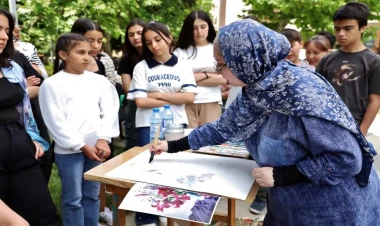 “Azərbaycanım” Beynəlxalq VII Uşaq  və Gənc rəsm festivalı keçirildi - FOTO