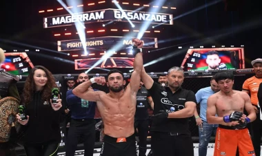 MMA döyüşçümüzdən qələbə - FOTO
